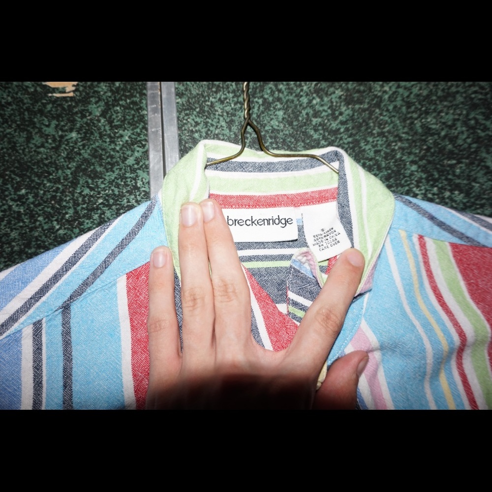 Striped Button down - Picture 2 of 4